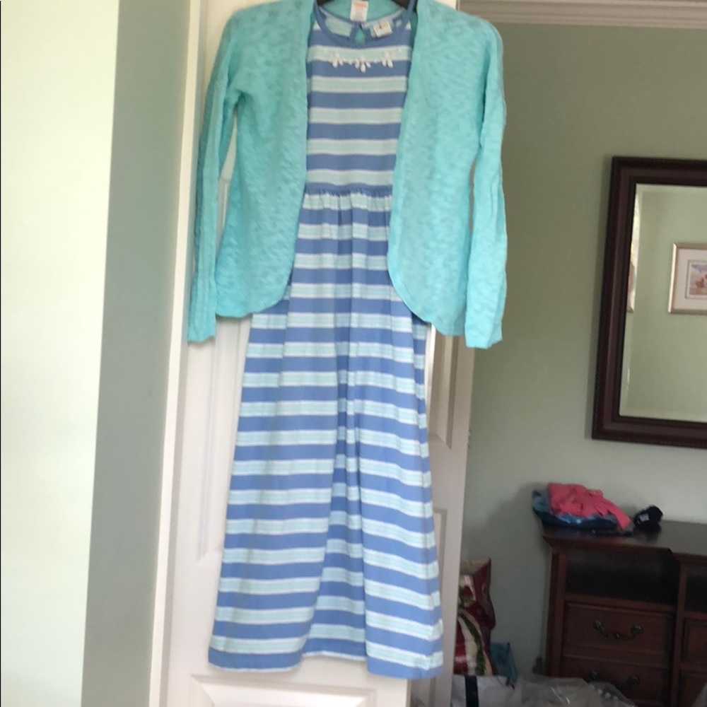 EUC GYMBOREE MAXI/CARDIGAN SET